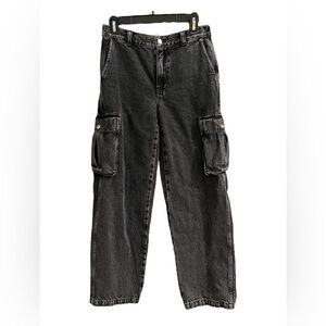 Madewell Women's Black Low Slung Cargo Jeans